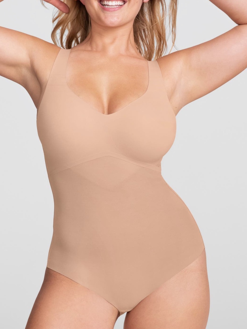 Honeylove Liftwear Tank Bodysuit - Sand